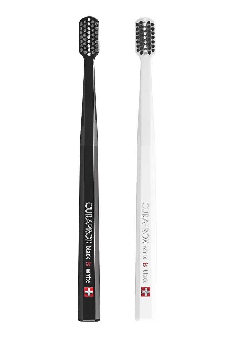 Curaprox Curaprox BLACK IS WHITE BLACK/WHITE DUO - Dental care tool - black Bis zu 65% Rabatt