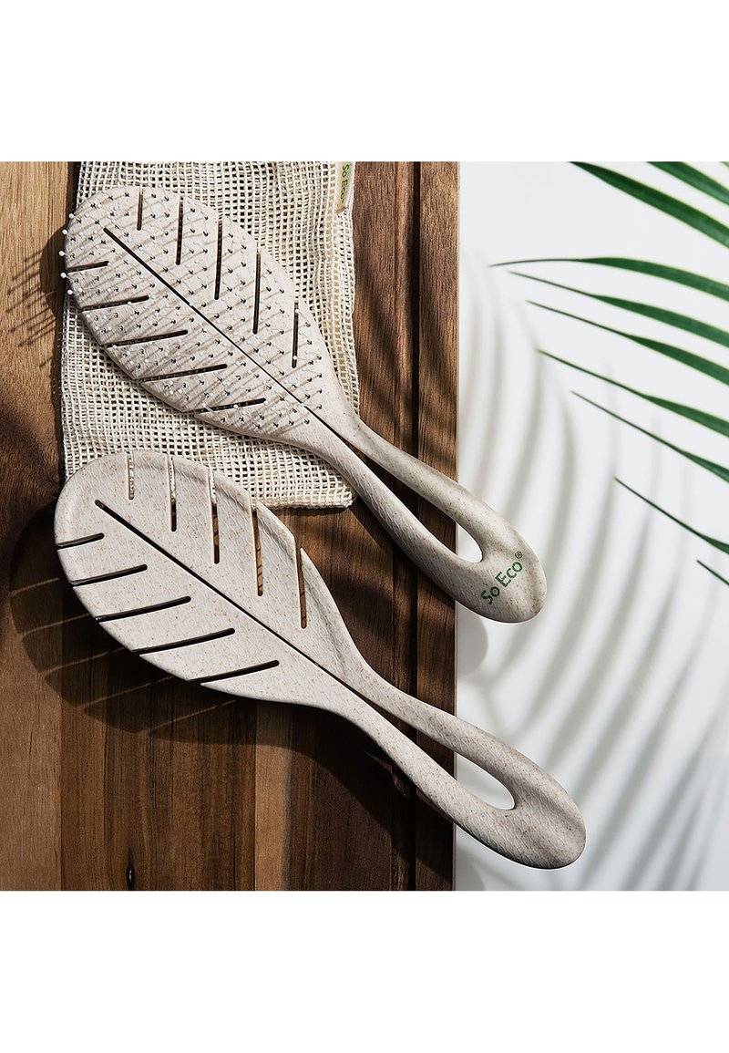 So Eco So Eco SO ECO BIODEGRADABLE DETANGLING LEAF BRUSH - Brush - stone Nur für heute