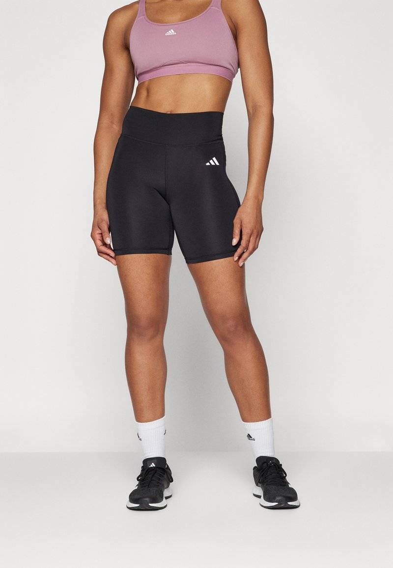 adidas Performance adidas Performance OPTIME ESSENTIALS STASH POCKET SHORT - Leggings - black Große Rabatte