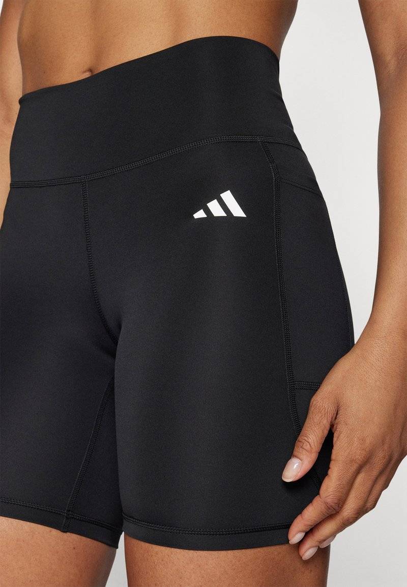 adidas Performance adidas Performance OPTIME ESSENTIALS STASH POCKET SHORT - Leggings - black Große Rabatte