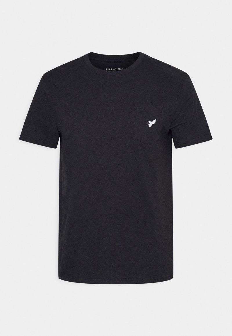 Pier One Pier One Basic T-shirt - black Letzter Tag