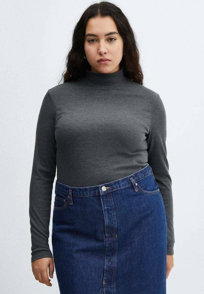 Mango Mango SOLEIL - Pencil skirt - blu scuro Bis zu 60% Rabatt