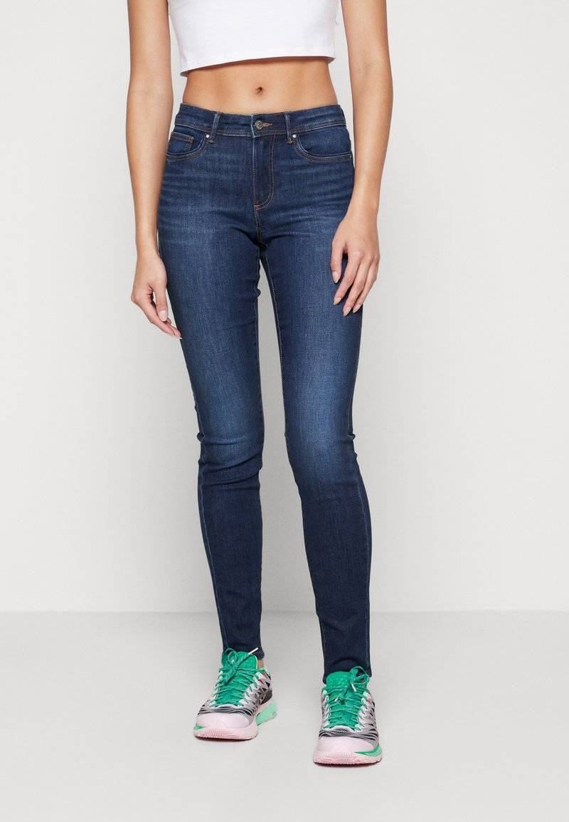 ONLY ONLY ONLWAUW - Jeans Skinny Fit - dark blue denim