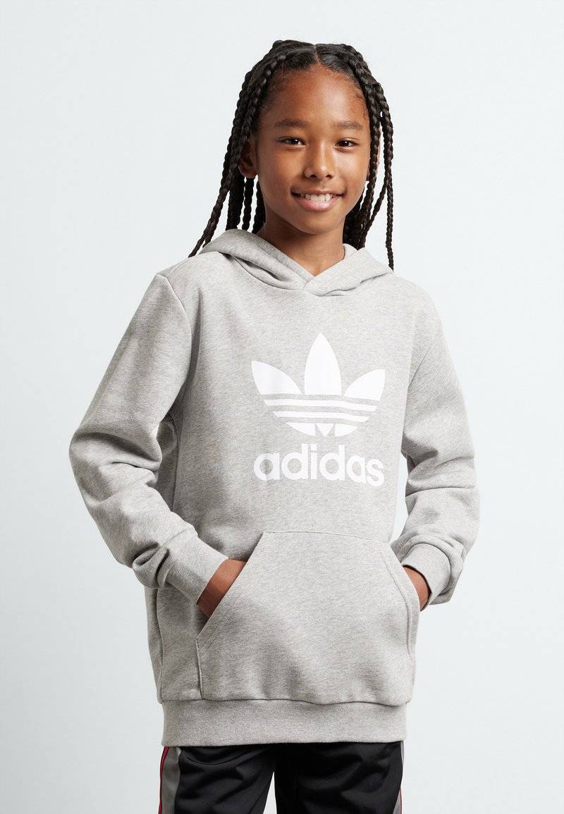 adidas Originals adidas Originals TREFOIL KIDS - Hoodie - medium grey heather