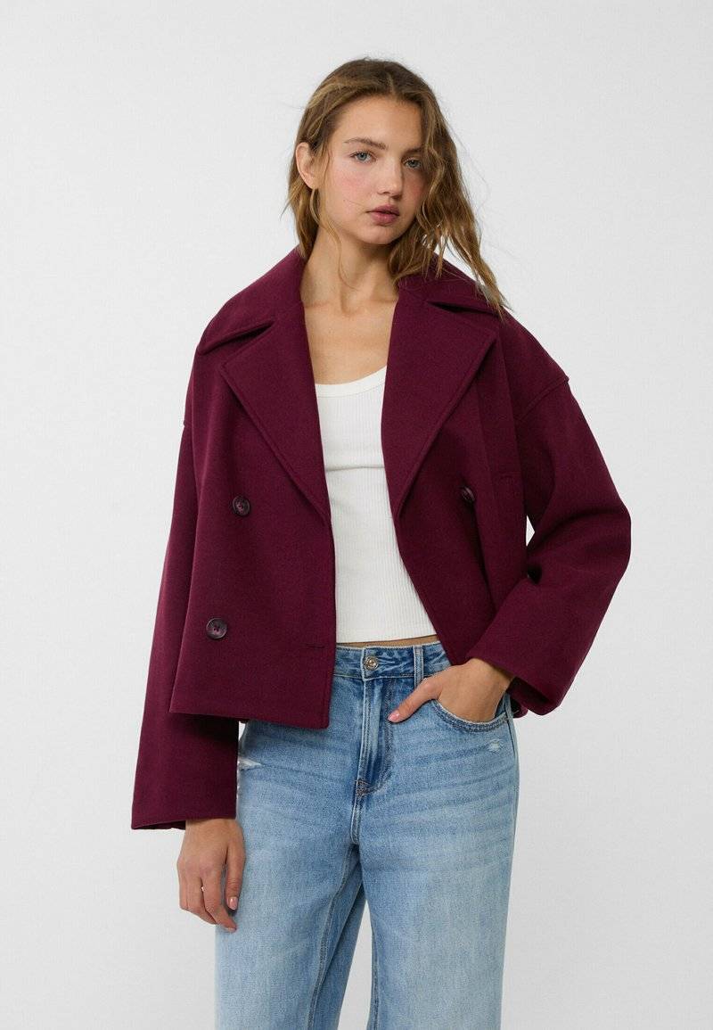 Stradivarius Stradivarius SOFT - Blazer - bordeaux Letzter Tag