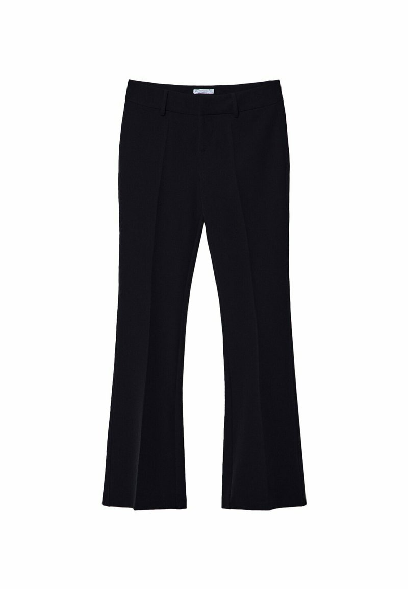 Stradivarius Stradivarius TAILORED FLARED - Trousers - black Bis zu 55% Rabatt