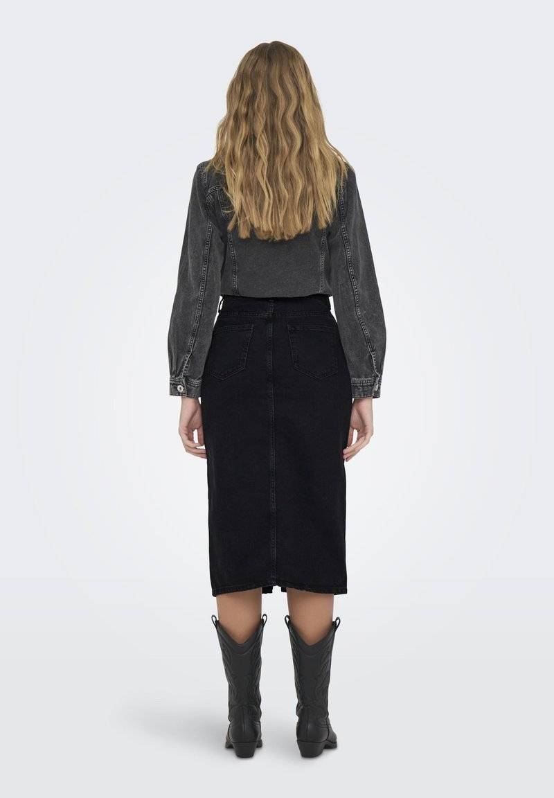 ONLY ONLY ONLBIANCA REA NOOS - Denim skirt - washed black Super Rabatt