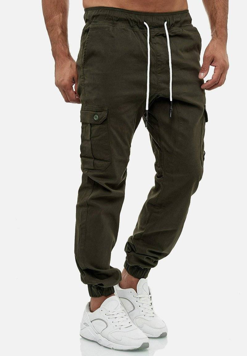 Tazzio Tazzio Cargo trousers - khaki Clearance-Verkauf