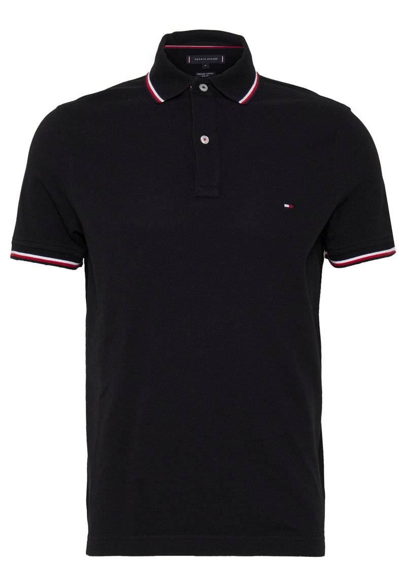 Tommy Hilfiger Tommy Hilfiger TIPPED SLIM - Polo shirt - black Speichern exportieren